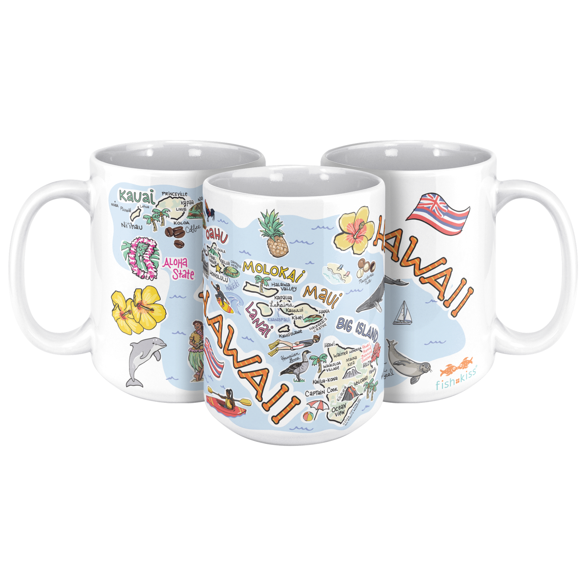 Hawaii 15oz White Mug
