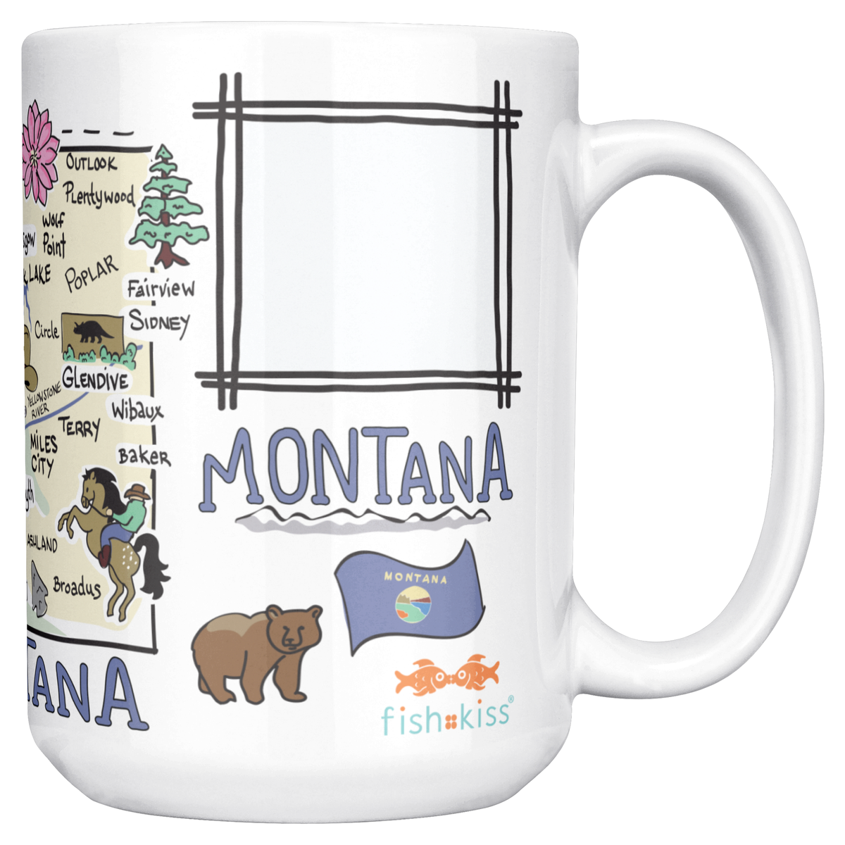 Montana 15oz White Mug