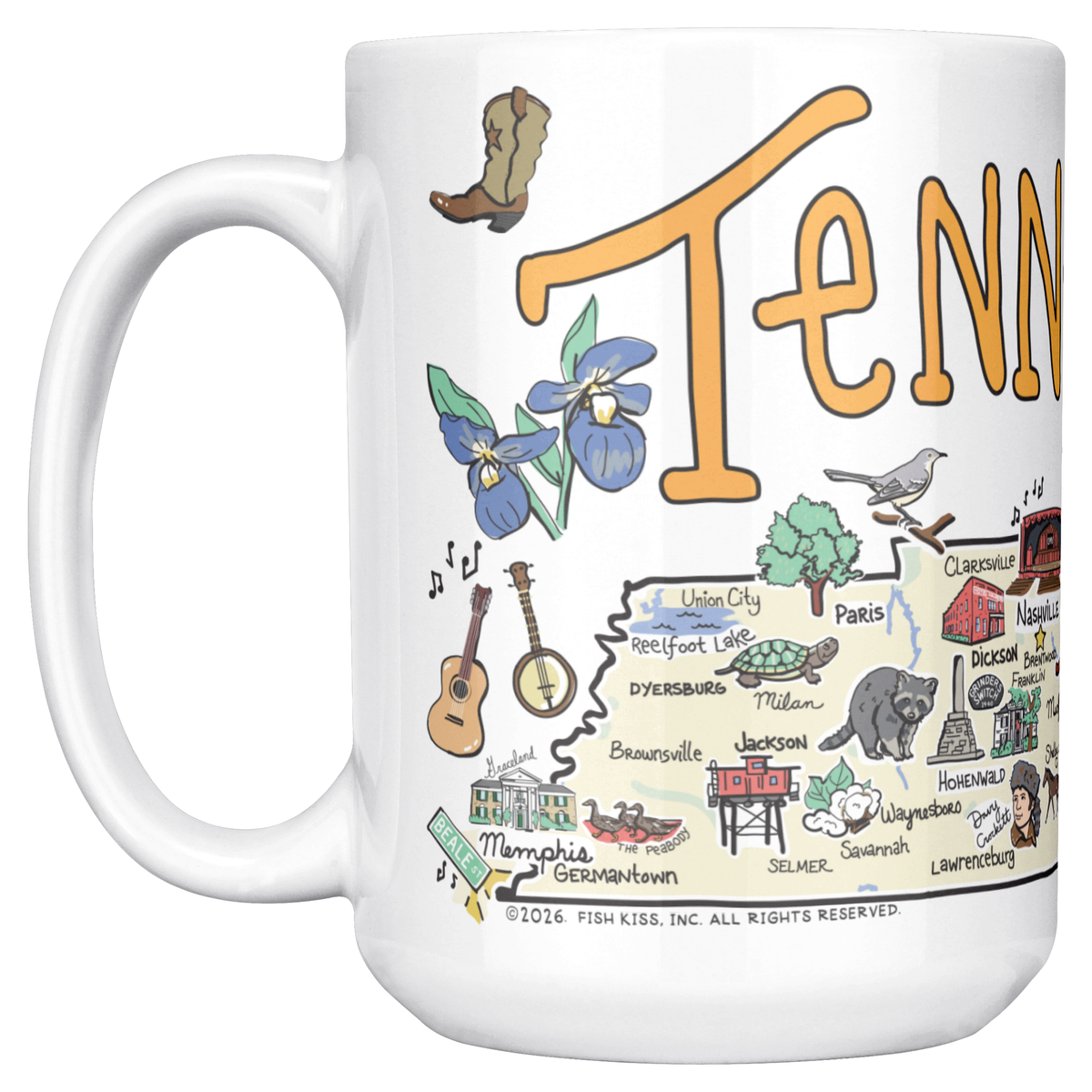 Tennessee 15oz White Mug