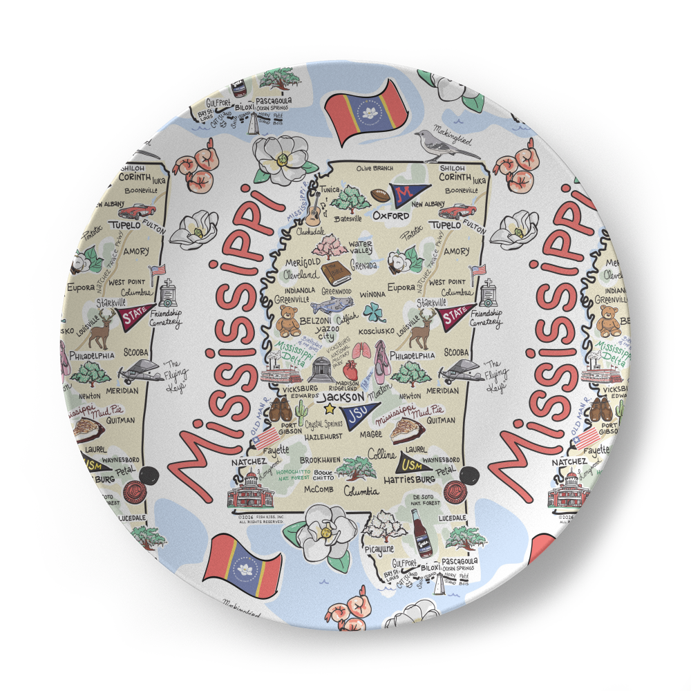 Mississippi Map Plate