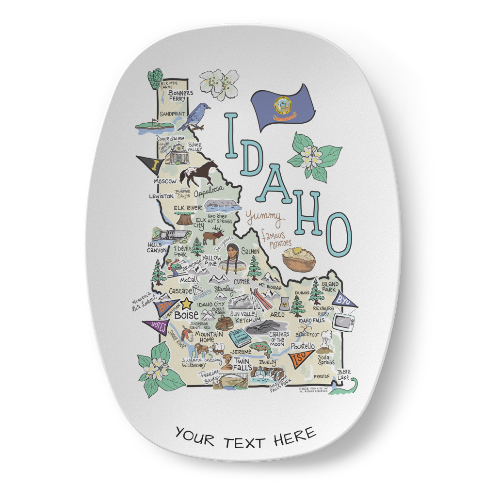 Idaho Map Platter