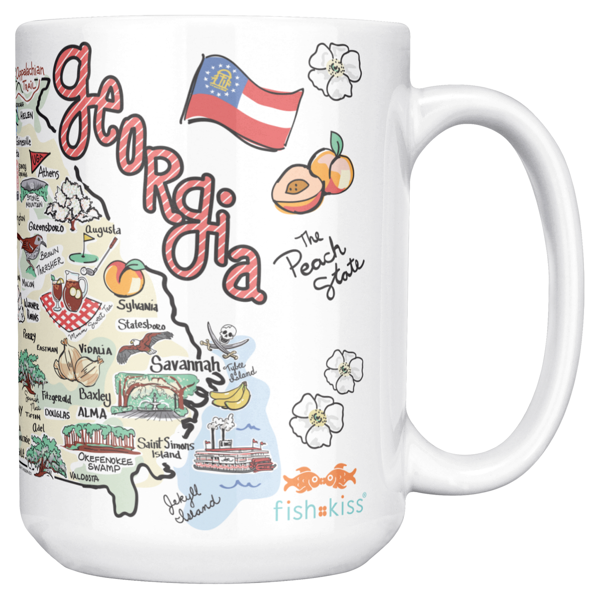 Georgia 15oz White Mug