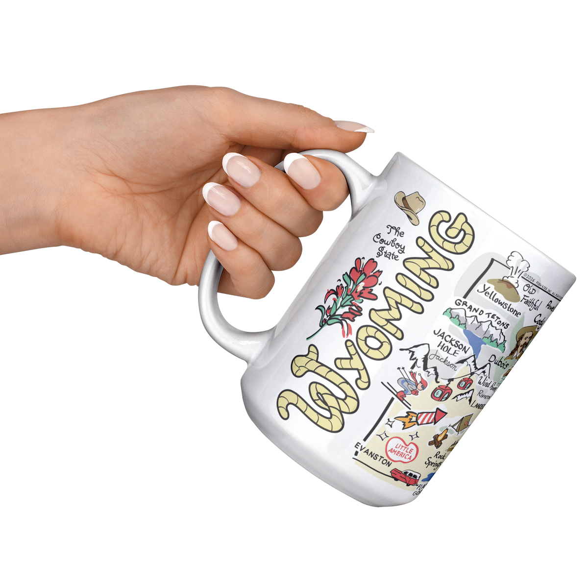 Wyoming 15oz White Mug