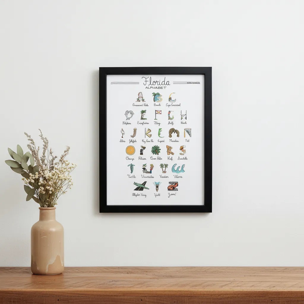 Florida Alphabet Art