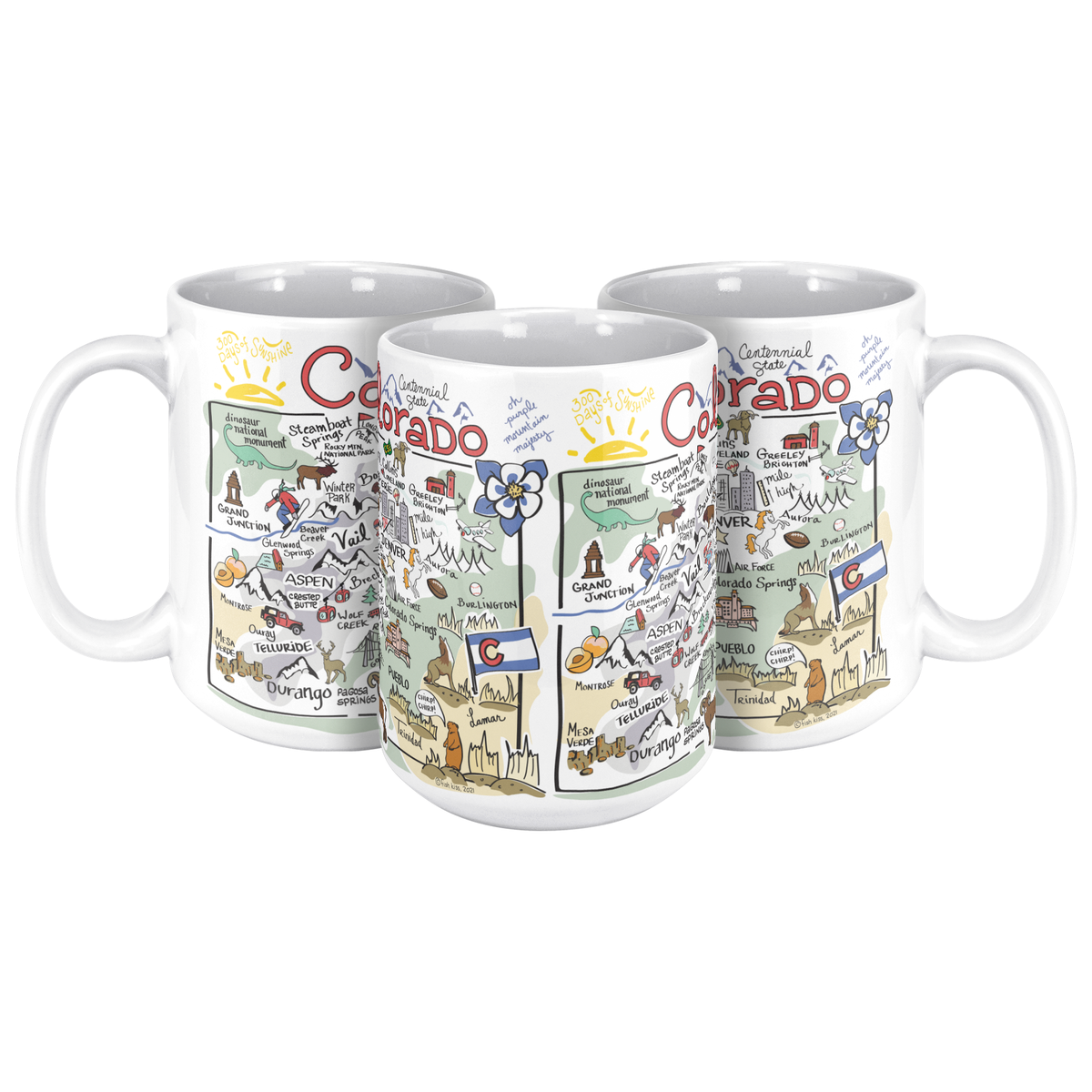 Colorado 15oz White Mug