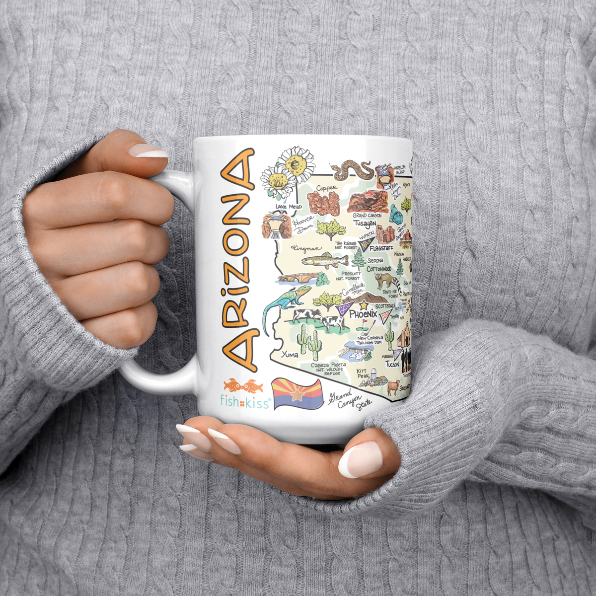 Arizona 15oz White Mug
