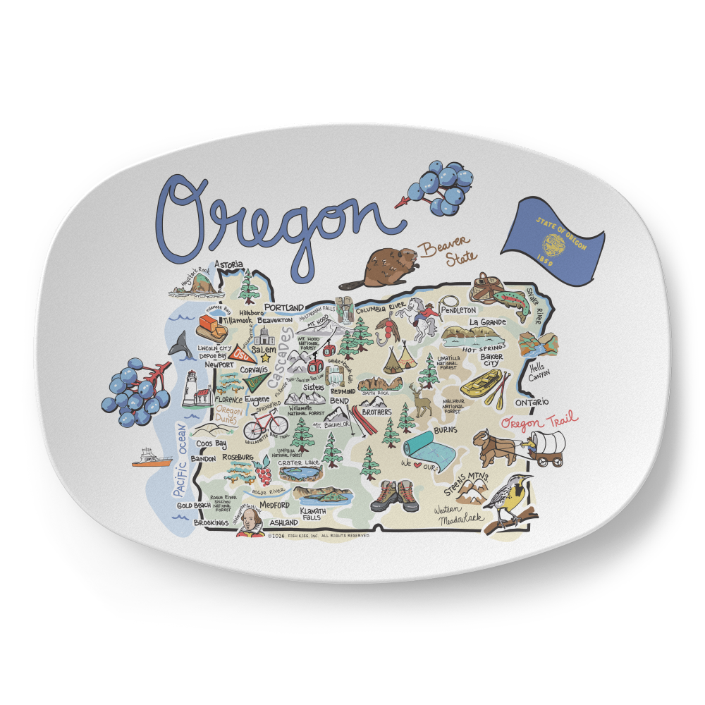 State Map Platter
