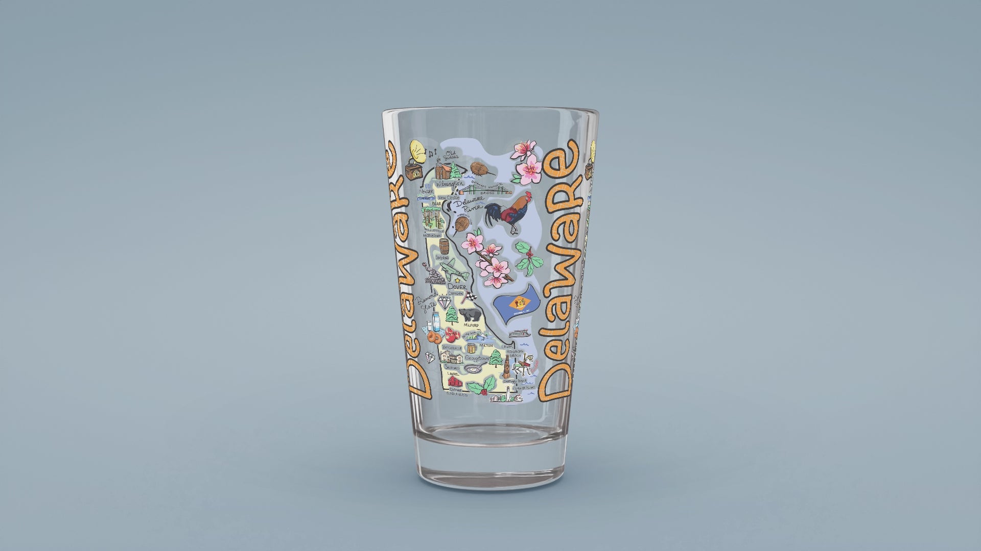 Load video: Delaware Map Glass