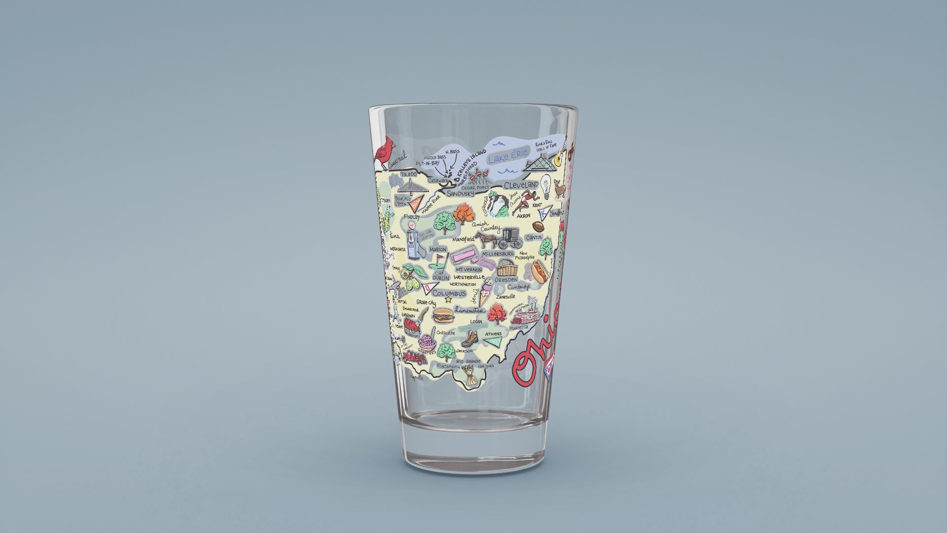 Load video: Ohio Map Glass
