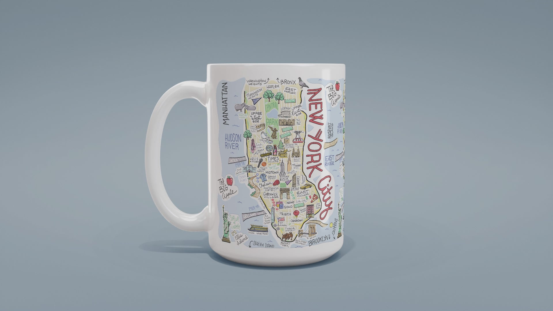 Load video: New York City Map Mug