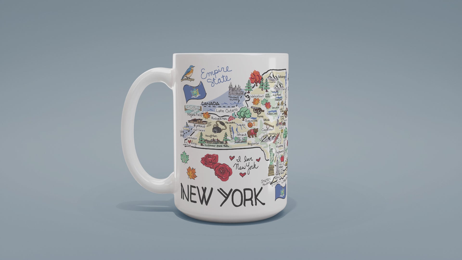Load video: Custom New York Map Mug