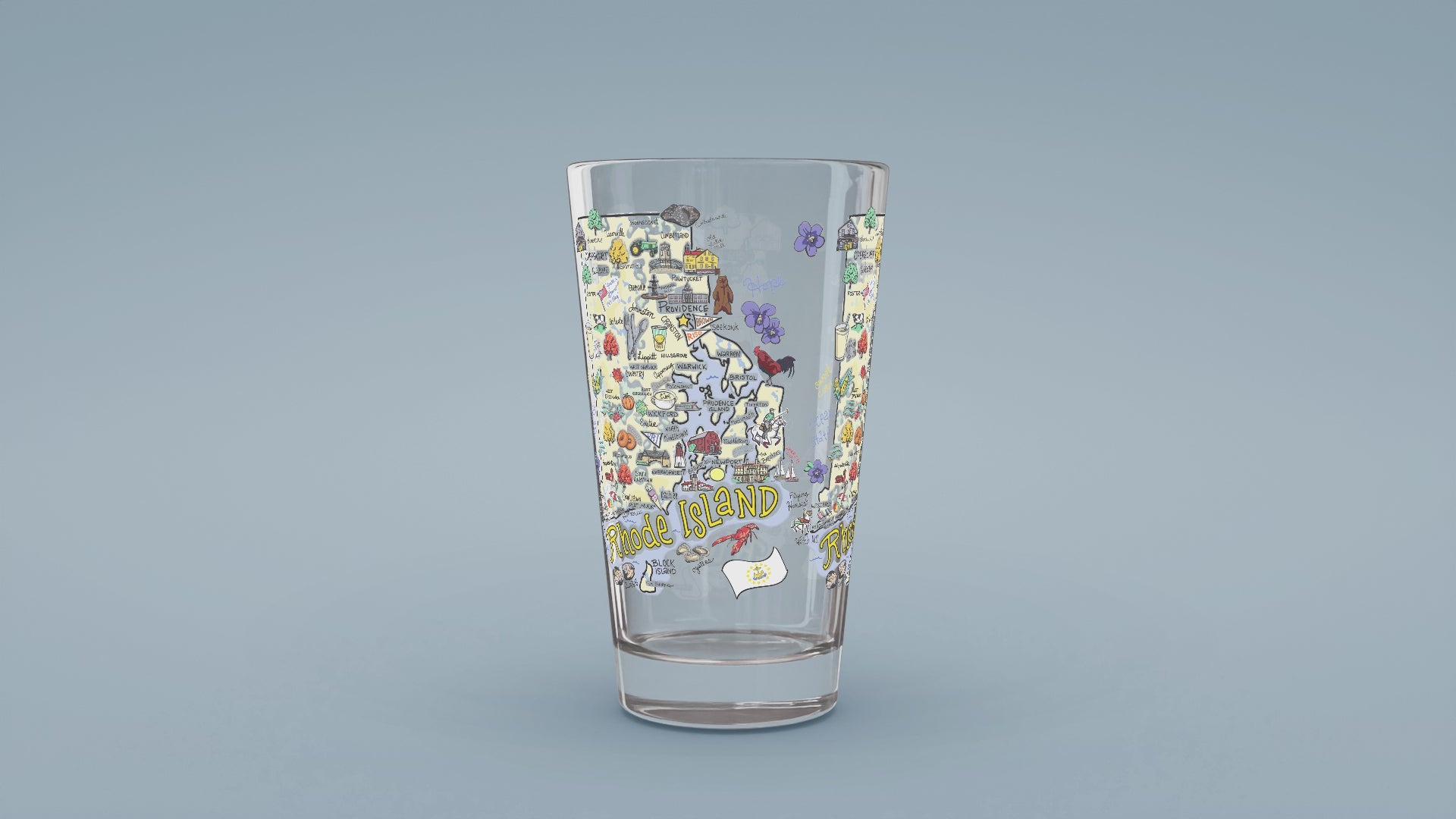 Load video: Rhode Island Map Glass