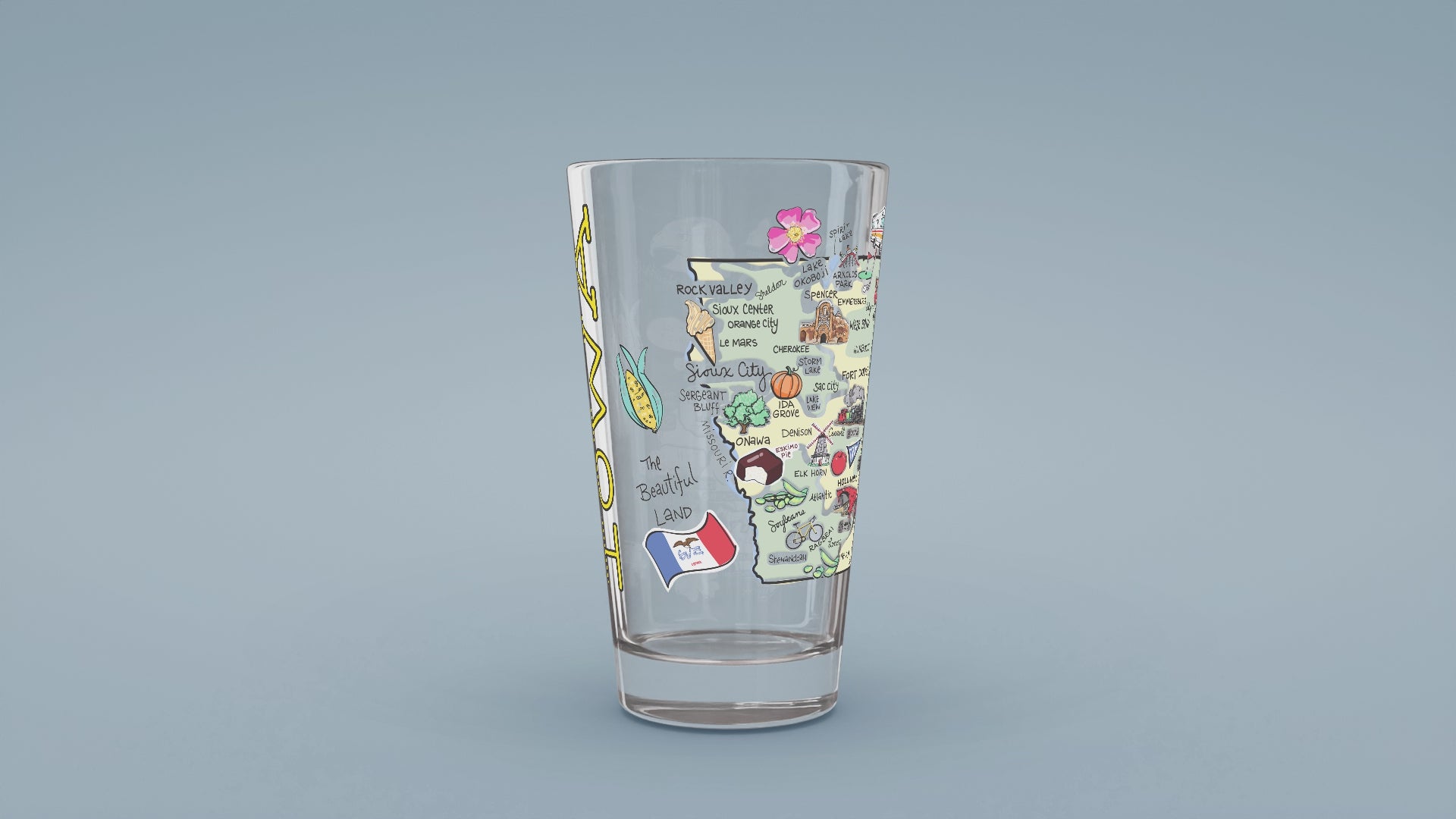 Load video: Iowa Map Glass