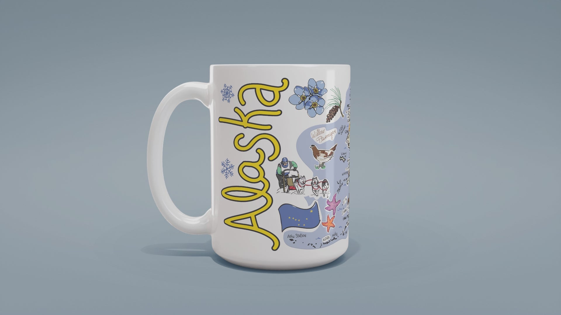 Load video: Custom Alaska Map Mug