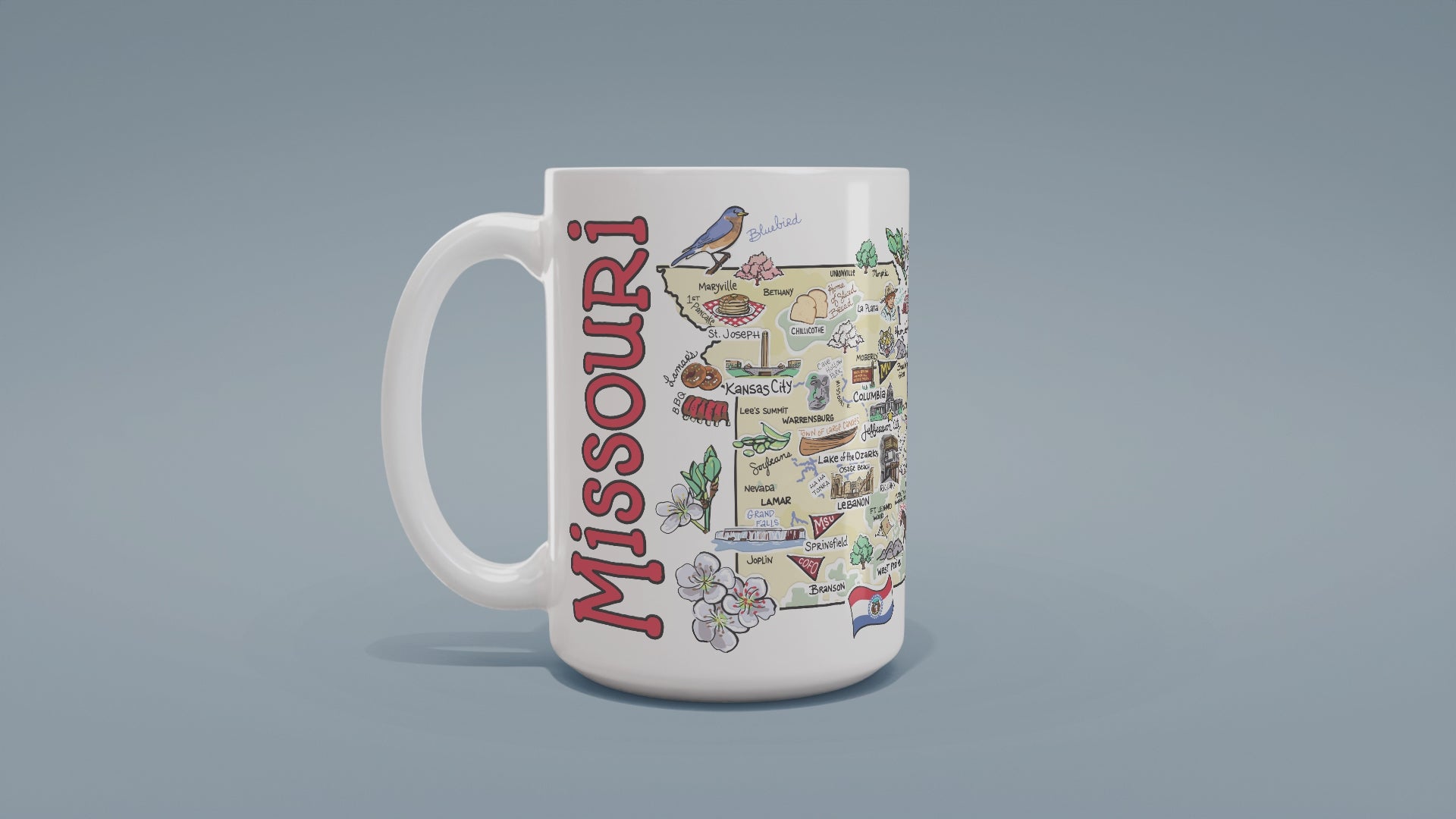 Load video: Missouri Map Mug