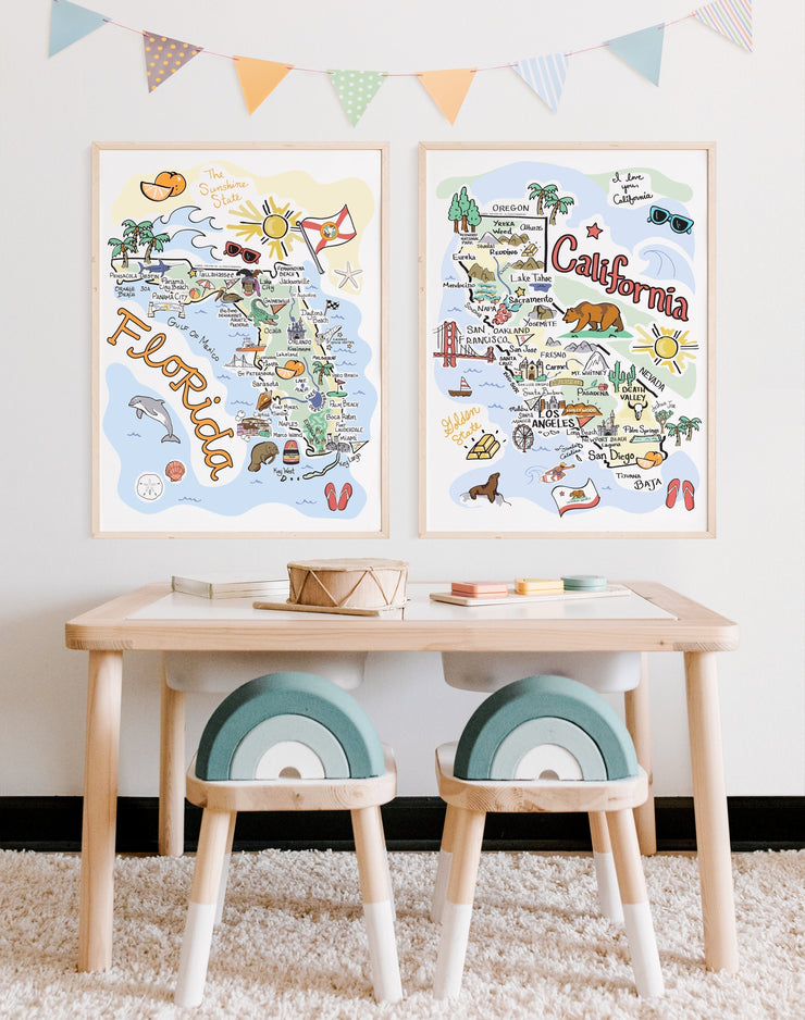 Wisconsin Map Poster