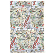 Arkansas Map Repeat Kitchen Towel