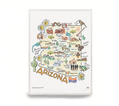 Arizona Map Print