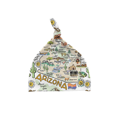 Arizona Map Baby Hat - JERSEY