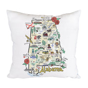 Alabama Map Pillow