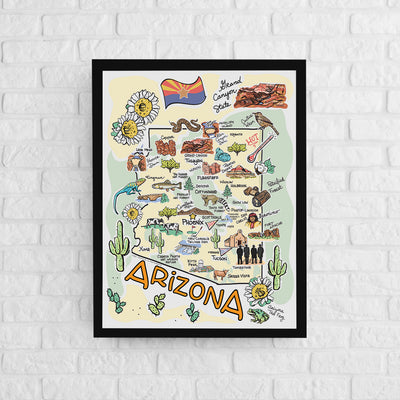 Arizona Map Poster