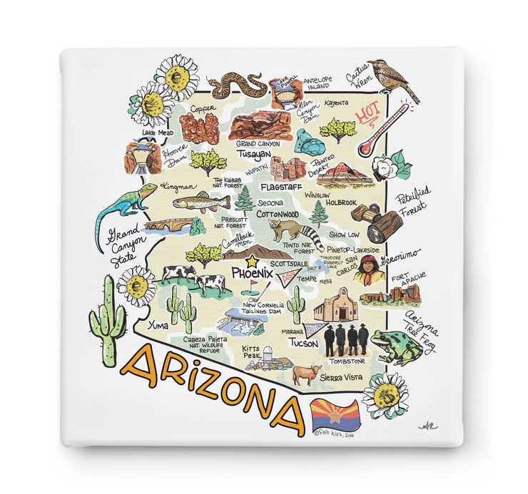 Arizona Square Canvas Art