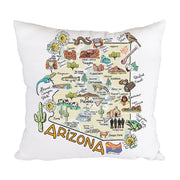 Arizona Map Pillow