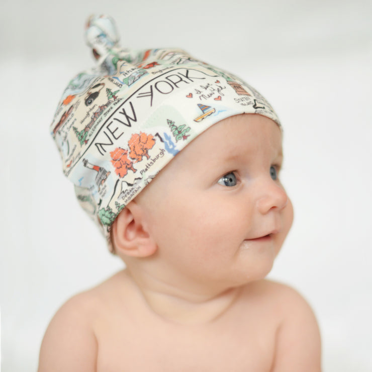 Indiana Map Baby Hat - JERSEY