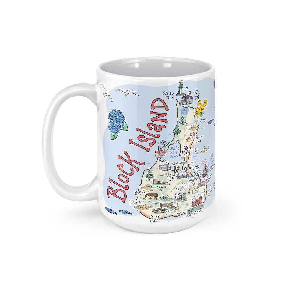 Block Island Map Mug