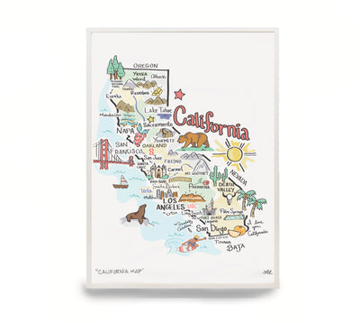 California Map Print