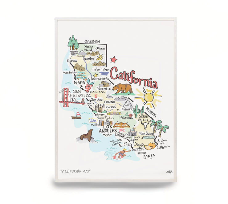 California Map Print