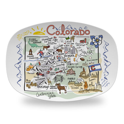 Colorado Map Platter