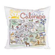 Colorado Map Pillow