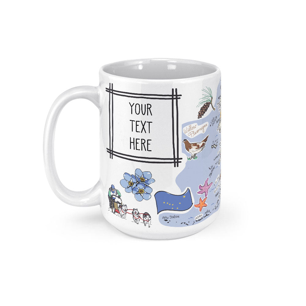 Custom Alaska Map Mug