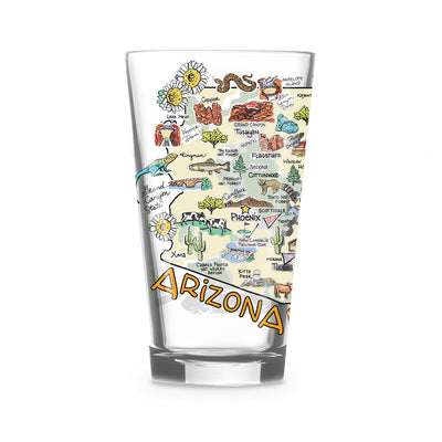 Custom Arizona 16 oz. Glass