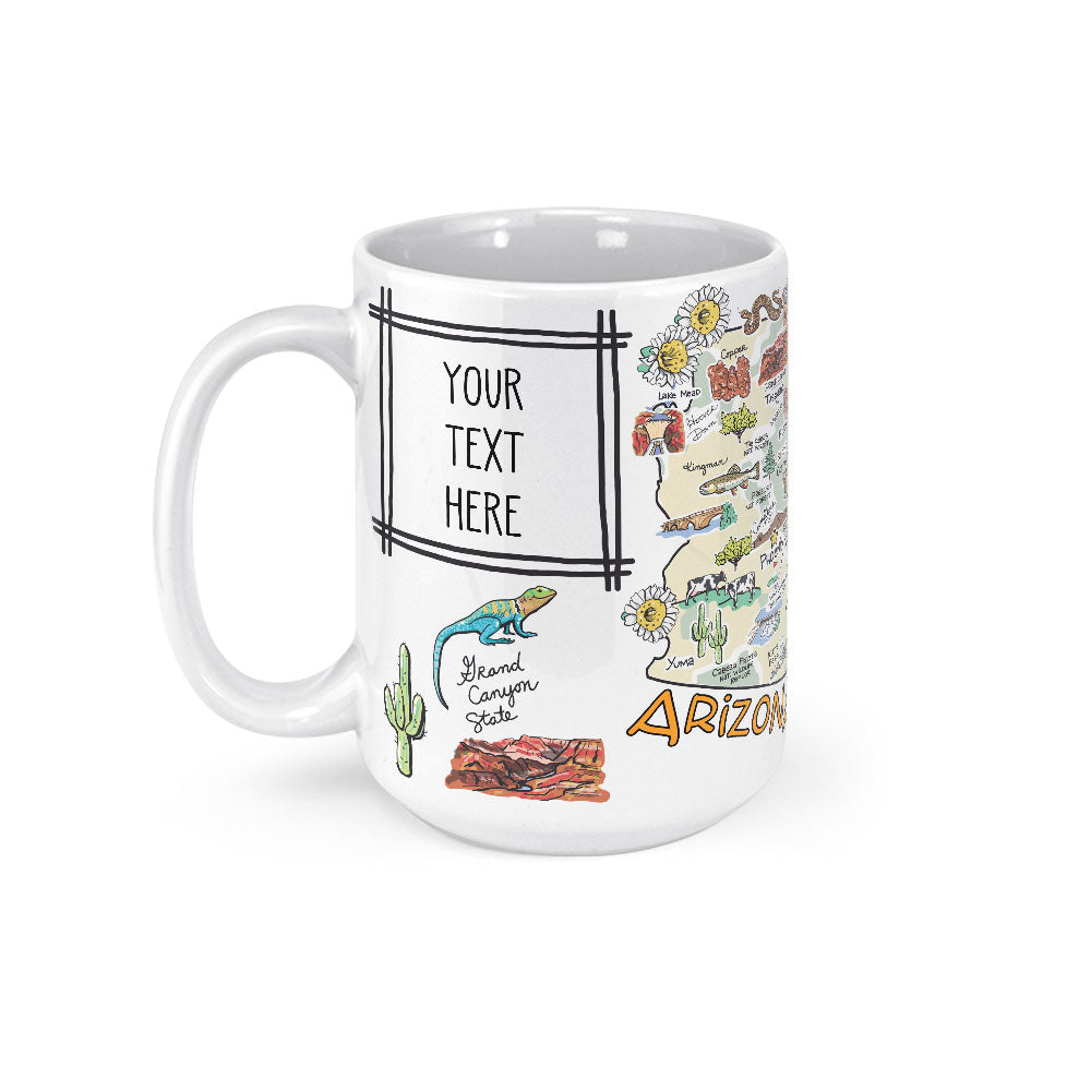 Custom Arizona Map Mug