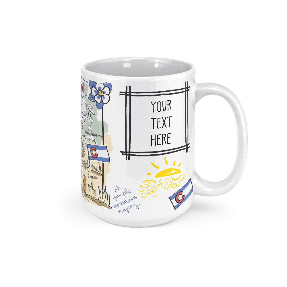 Custom Colorado Map Mug