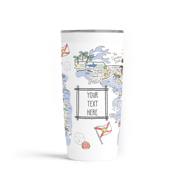 Custom Florida 20 oz. Tumbler