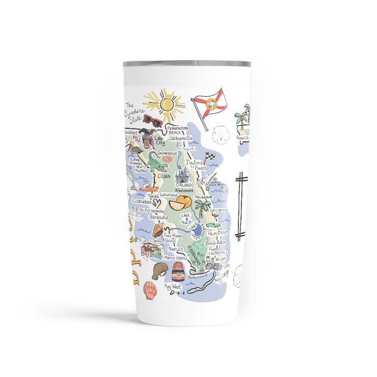 Custom Florida 20 oz. Tumbler