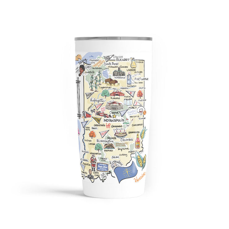 Custom Indiana 20 oz. Tumbler