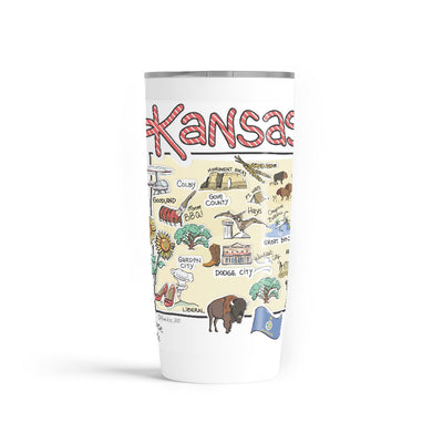 Custom Kansas 20 oz. Tumbler