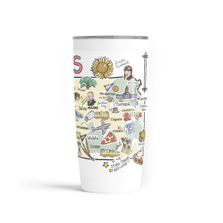 Custom Kansas 20 oz. Tumbler