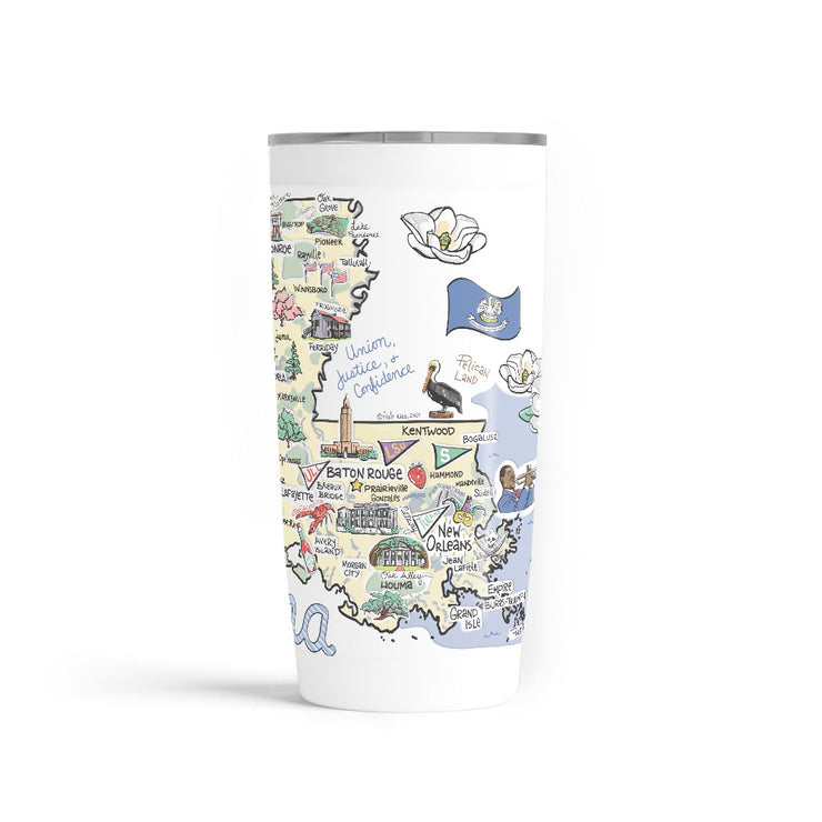 Custom Louisiana 20 oz. Tumbler