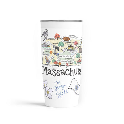 Custom Massachusetts 20 oz. Tumbler