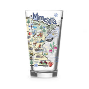 Custom Minnesota 16 oz. Glass