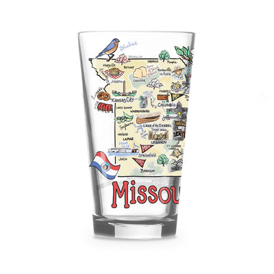 Custom Missouri 16 oz. Glass