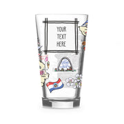 Custom Missouri 16 oz. Glass