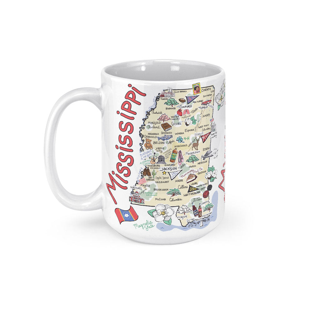 Mississippi Map Mug