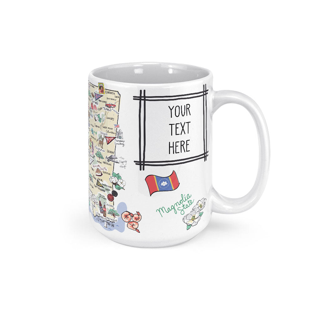 Custom Mississippi Map Mug