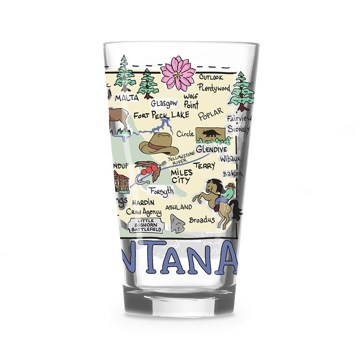 Custom Montana 16 oz. Glass